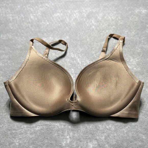Victoria Secret Push Up Bra Size 32C Beige Support Adjustable Comfort - Picture 6 of 8